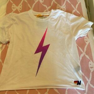 Aviator nation lightning bolt tee |size S|
